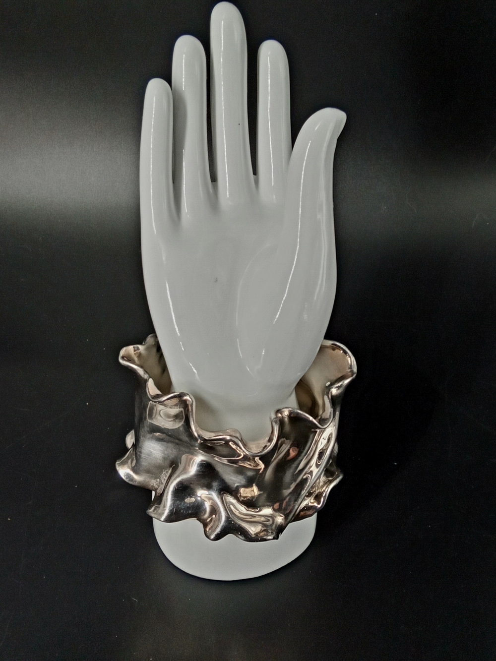 Sterling Silver Large Freeform Bracelet